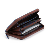 Портмоне Piquadro B2S D.Brown на блискавці з RFID захистом (PD1515B2SR_TM)