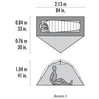 Намет одномісний MSR Access 1 Tent Green (10148)