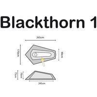 Намет одномісний Highlander Blackthorn 1 Black (927939)