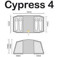 Намет чотиримісний Highlander Cypress 4 Teal (927930)