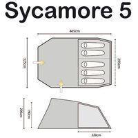 Намет п'ятимісцева Highlander Sycamore 5 Meadow (927933)