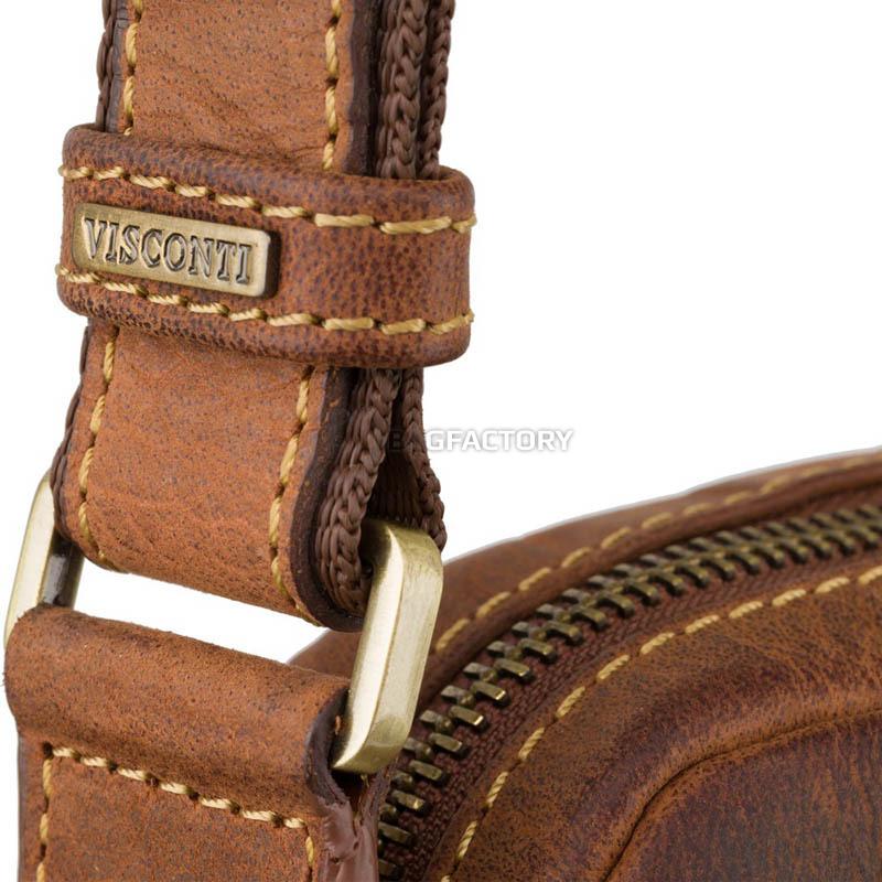 Чоловіча шкіряна сумка Visconti Riley Havana Tan (TC68 TAN)