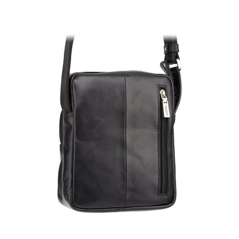 Чоловіча шкіряна сумка Visconti Riley Black (ML40 BLK)
