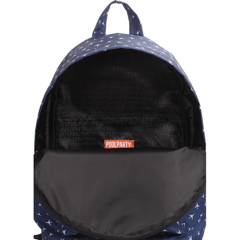 Міський рюкзак Poolparty з літаками (backpack - planes - darkblue)
