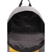 Міський рюкзак Poolparty Сірий з жовтим (backpack - yellow - grey)