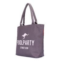 Жіноча холщевая сумка Poolparty Сірий (pool - 9 - fullgrey)