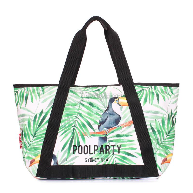 Жіноча літня сумка Poolparty Laguna з тропічним принтом (laguna - tropic)