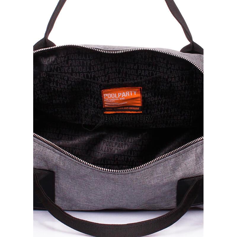 Спортивно-повсякденна сумка Poolparty Gymbag Червоний (gymbag - red - black)