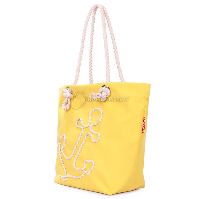Жіноча сумка Poolparty з якорем Жовта (anchor - oxford - yellow)