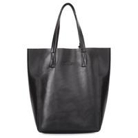 Жіноча сумка-шоппер Poolparty Model еко-кожа Чорний (model - pu - black)