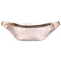 Поясна шкіряна сумка Poolparty PLPRT Золотистий (waistbag - leather - gold)