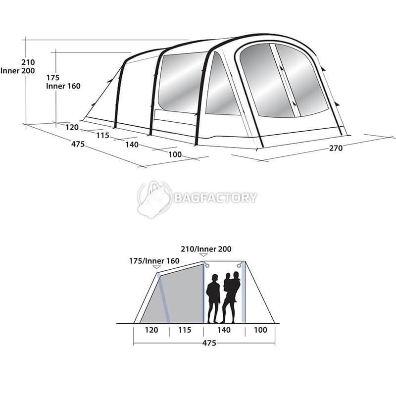Намет чотиримісний Outwell Rosedale 4PA Green (111178)