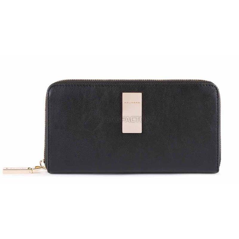 Портмоне жіноче Piquadro Dafne Black на блискавці з RFID захистом (PD1515DFR_N)