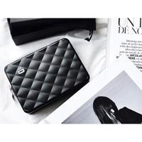 Портмоне алюмінієве Ogon Quilted Passport на блискавці Чорний (QP_Black)