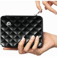 Портмоне алюмінієве Ogon Quilted Passport на блискавці Чорний (QP_Black)
