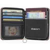 Портмоне алюмінієве Ogon Quilted Passport на блискавці Чорний (QP_Black)