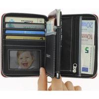 Портмоне алюмінієве Ogon Quilted Passport на блискавці Чорний (QP_Black)