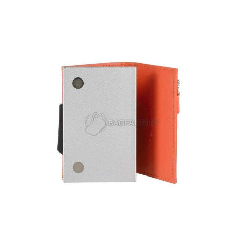 Гаманець шкіряний Ogon Cascade Zipper Wallet Помаранчевий (CZ_Orange)