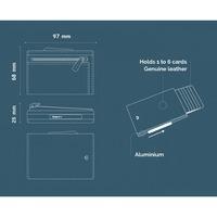 Гаманець шкіряний Ogon Cascade Zipper Wallet Чорний (CZ_F - Black)