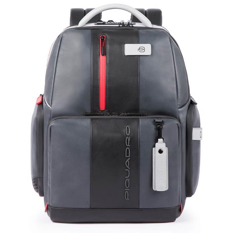 Міський рюкзак Piquadro Urban Bagmotic Grey - Black д/ноут 15.6