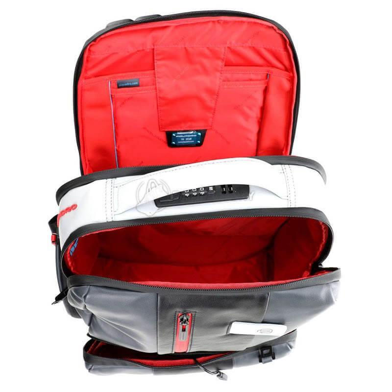 Міський рюкзак Piquadro Urban Bagmotic Grey - Black д/ноут 15.6