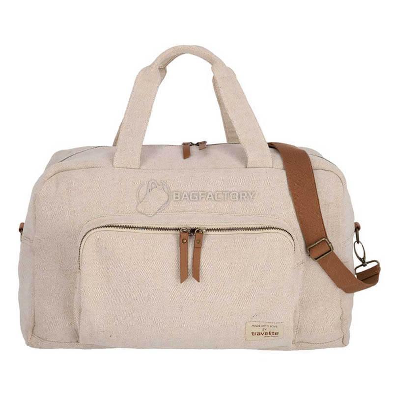 Дорожня сумка Travelite Hempline Beige Weekender 32л (TL000585 - 40)