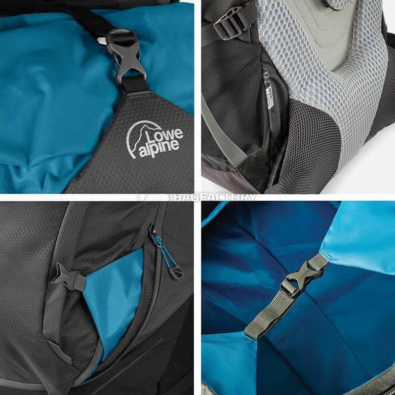 Туристичний рюкзак Lowe Alpine Cerro Torre 65:85 Black/Greyhound M/L (LA FBQ - 01 - BL - 65)