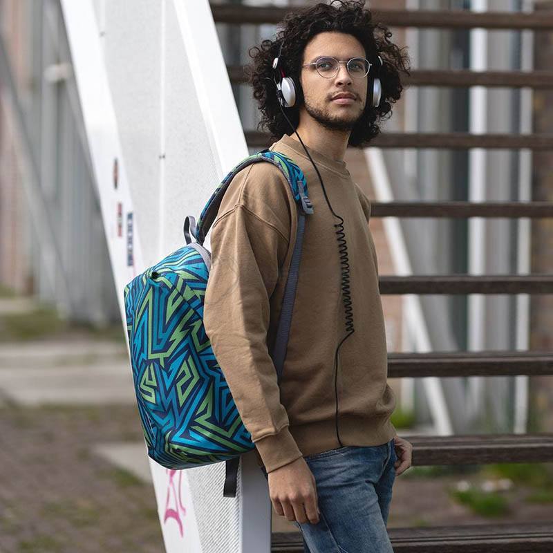 Міський рюкзак Анти-злодій XD Design Bobby Soft Art Abstract 13-16 л (P705.865)