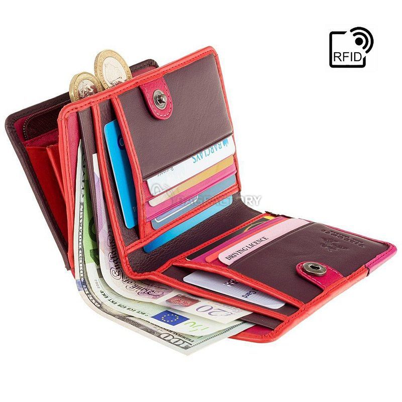 Гаманець жіночий шкіряний Visconti Rosa Berry Kiss (BRC97 BERRY)