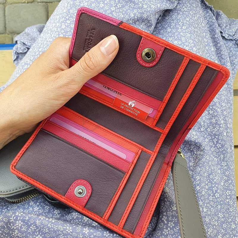 Гаманець жіночий шкіряний Visconti Rosa Berry Kiss (BRC97 BERRY)