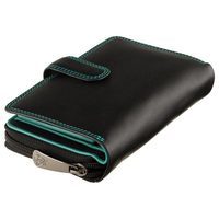 Гаманець жіночий шкіряний Visconti Carmelo з RFID Black/Rhumba (R13 BLK/RHUMBA)