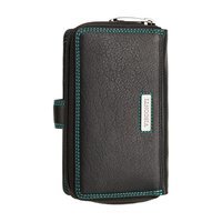 Гаманець жіночий шкіряний Visconti Carmelo з RFID Black/Rhumba (R13 BLK/RHUMBA)