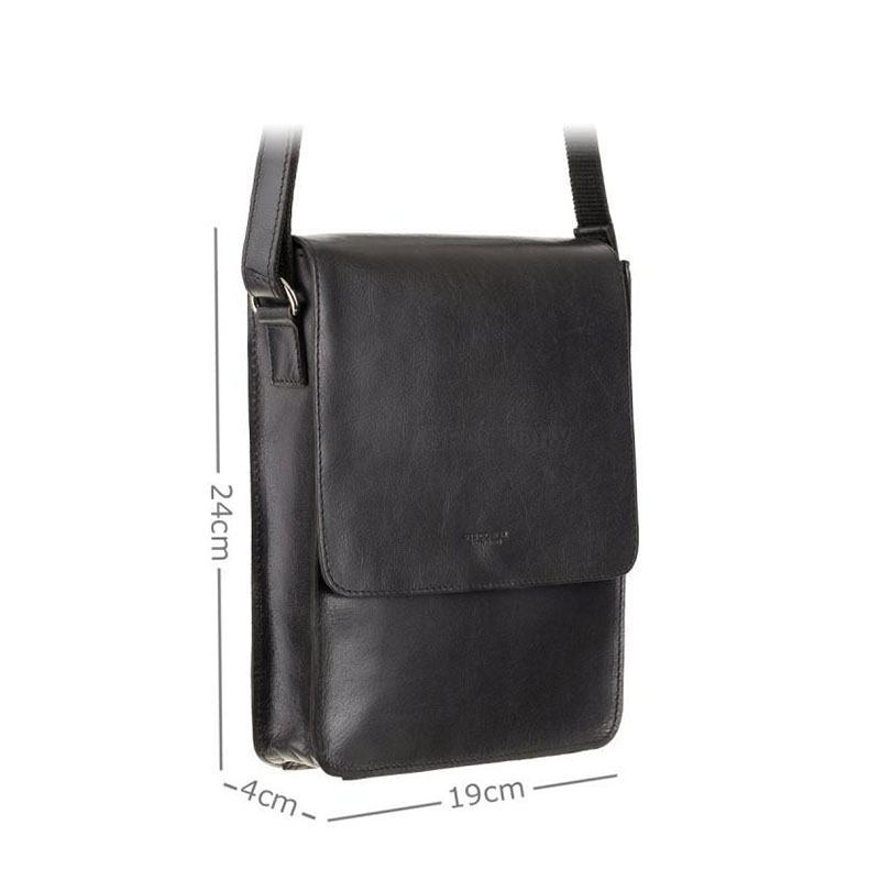 Чоловіча шкіряна сумка Visconti Skyler Black (S11 BLK)