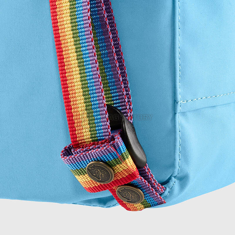 Міський рюкзак Fjallraven Kanken Rainbow Mini Air Blue - Rainbow Pattern (23621.508-907)