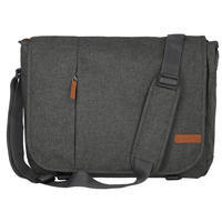 Чоловіча сумка Travelite Basics Messenger Anthracite з відділ. д/ноутбука 15