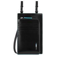 Клатч шкіряний Piquadro Blue Square Black для смартфону з RFID захистом (AC5634B2R_N)