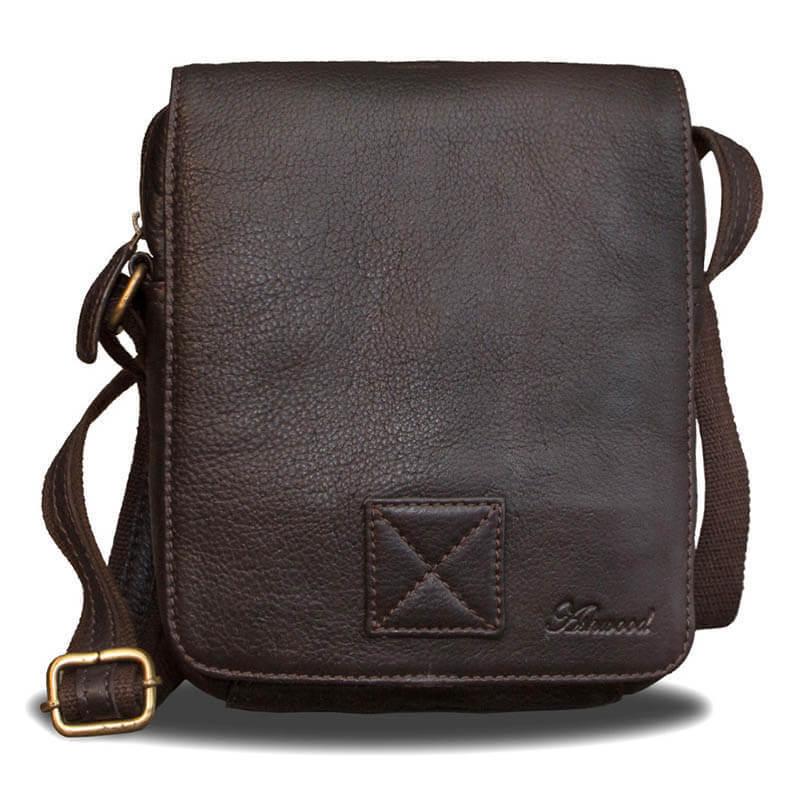 Чоловіча сумка Ashwood Jerry Brn Темно-коричневий (JERRY BRN)