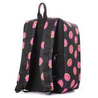 Рюкзак для ручної поклажі Poolparty HUB - Ryanair/Wizz Air/МАУ принт з донатами 20л (hub - donuts)