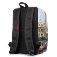 Рюкзак для ручної поклажі Poolparty HUB Ryanair/Wizz Air/МАУ з венеціанським принтом 20л (hub - venezia)