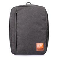 Рюкзак для ручної поклажі Poolparty AIRPORT Wizz Air/МАУ/SkyUp Графіт 24л (airport - graphite)
