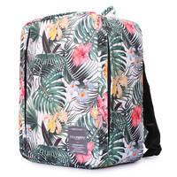 Рюкзак для ручної поклажі Poolparty AIRPORT Wizz Air/МАУ/SkyUp з принтом тропік 24л (airport - tropic)