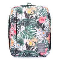 Рюкзак для ручної поклажі Poolparty AIRPORT Wizz Air/МАУ/SkyUp з принтом тропік 24л (airport - tropic)
