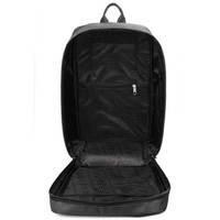 Комплект: рюкзак для ручної поклажі HUB і тревелкейс Poolparty Чорний з принтом (hub - checkintag - combo)
