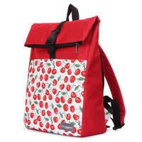 Міський рюкзак-роллтоп Poolparty Finder з черешнями (finder - cherry)