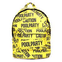 Міський рюкзак Poolparty з принтом Caution (backpack - tape)