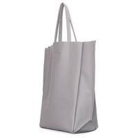 Жіноча шкіряна сумка Poolparty BigSoho Сірий (poolparty - bigsoho - grey)