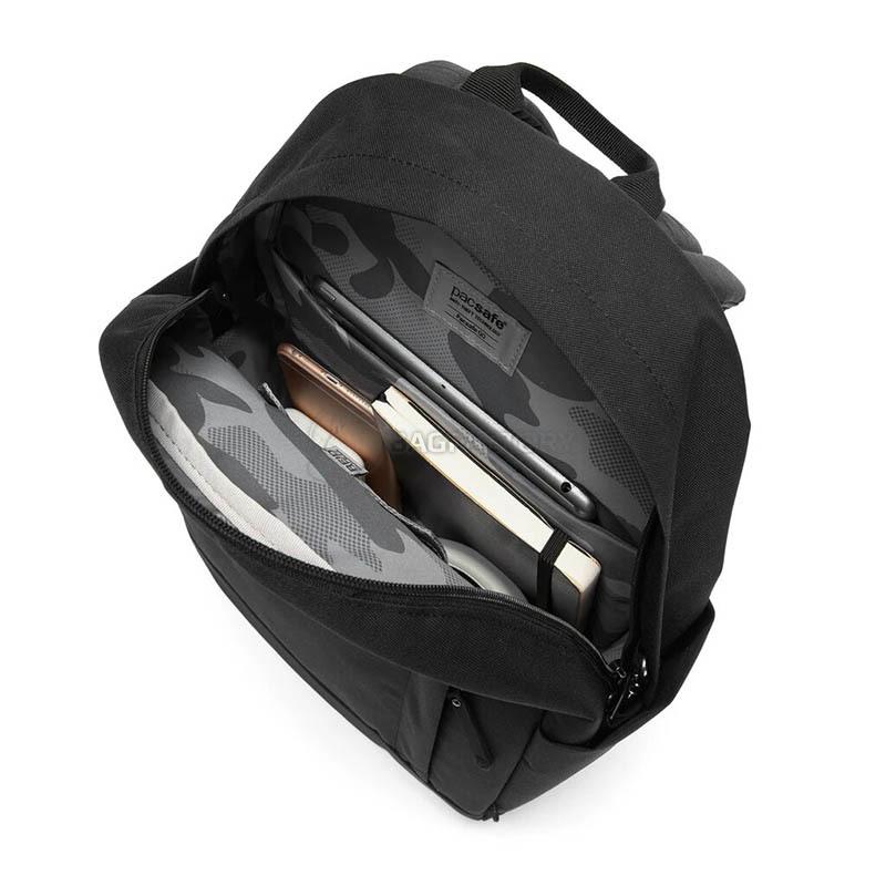Міський рюкзак Pacsafe GO 15L Anti - Theft Backpack 6 мір захисту Black (35110100)