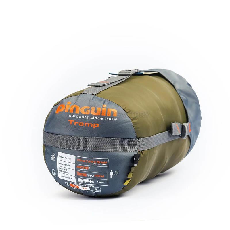 Спальний мішок Pinguin Tramp 195 2020 Khaki Right Zip (PNG 237443)