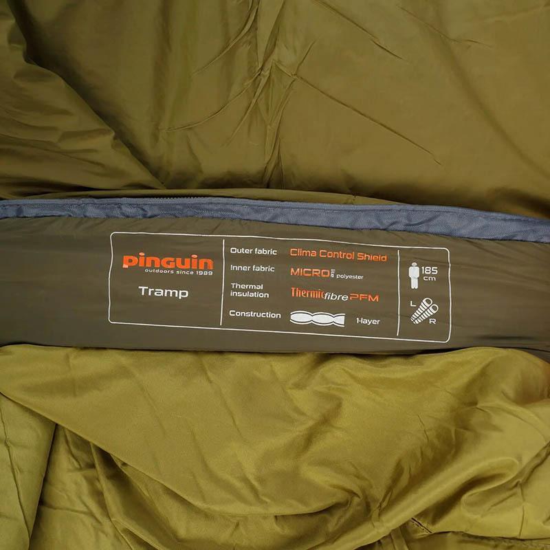 Спальний мішок Pinguin Tramp 195 2020 Khaki Right Zip (PNG 237443)