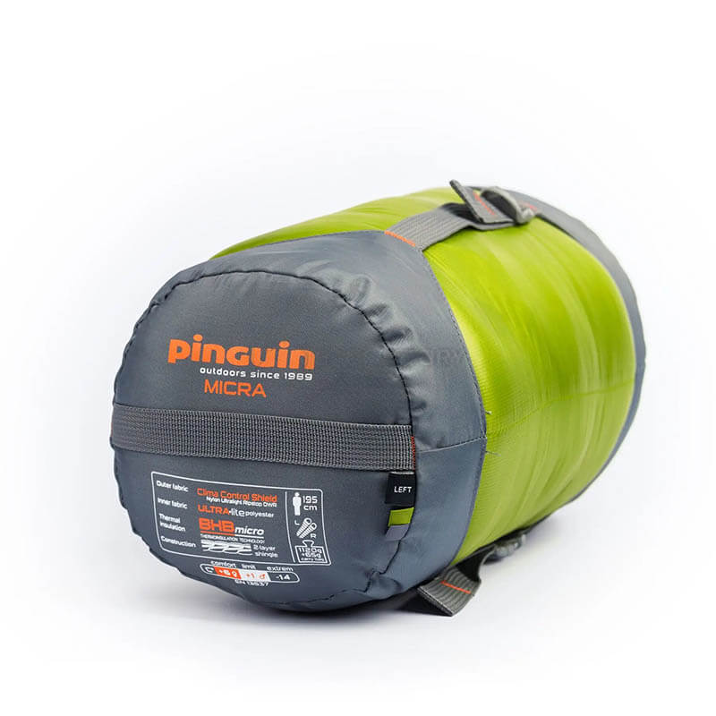 Спальний мішок Pinguin Micra 195 2020 Green Left Zip (PNG 230345)